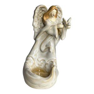 Yankee Candle Angel Figurine Tealight Votive Candle Holder Dove Bird Peace‎